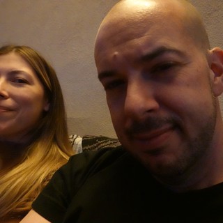 Couple Enjoying Evening Drinks at Home