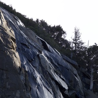 Dramatic Granite Cliff Face at Yosemite National Park