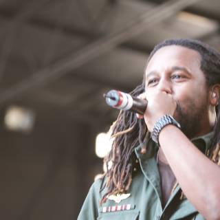 Solo Performance by a Dreadlocked Military Entertainer