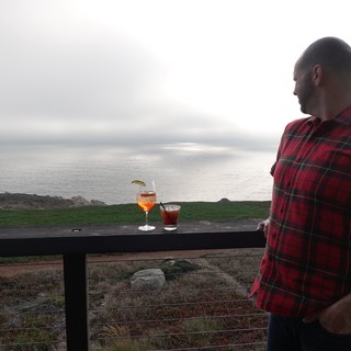 Evening Drinks with Coastal Ocean View
