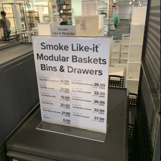 Smoke Like It Modular Basket Sign