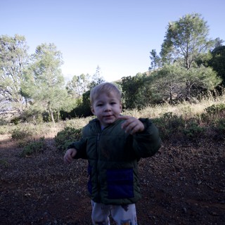 Curious Toddler Explores Mt. Diablo Trail