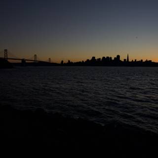 Sunset Silhouette of San Francisco's Metropolis