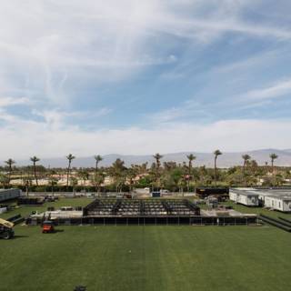 Stage Set-Up for Coachella Music Festival - Day 2