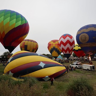Colorful Hot Air Balloons Fill the Sky at Classic Festival