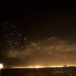 Explosive fireworks over San Diego