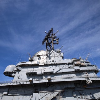 USS Hornet Aircraft Carrier Island Superstructure
