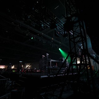 Green Light Beams Pierce Darkness at Wobbleland 2026