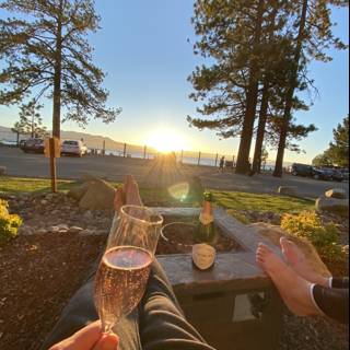 A Relaxing Evening by the Lake