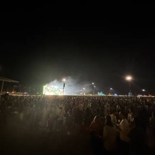 Electric Atmosphere Under the Night Sky