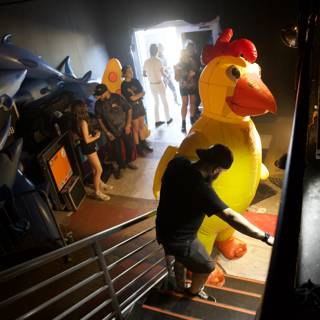 Backstage Antics: The Giant Rubber Chicken Incident - Coachella 2024