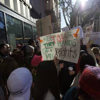 People Unite for Women's Rights in Downtown LA