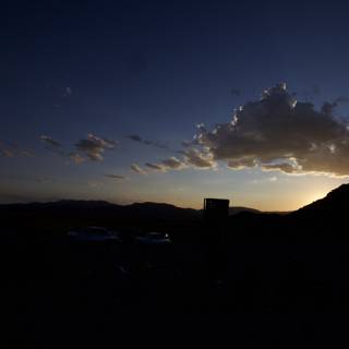 Desert Sunset Silhouette