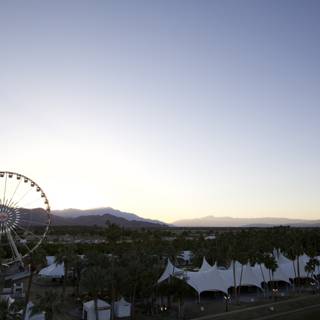 Ferris Wheel and Sunset at Coachella