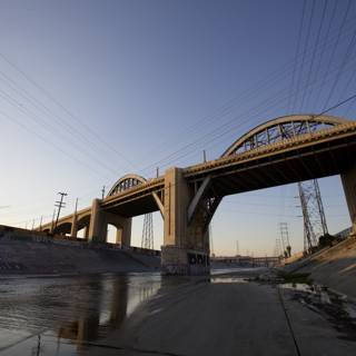 Graffiti on the LA River Overpass