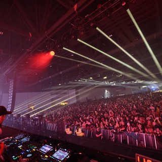 DJ Commanding Massive Crowd at Wobbleland 2026