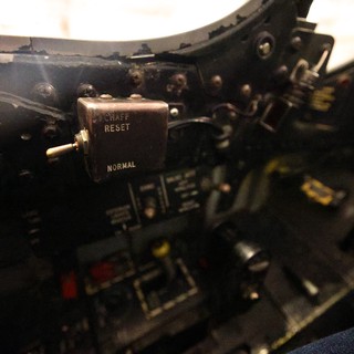 Aircraft Cockpit Chaff Reset Toggle Switch Detail