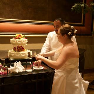 Cutting the Wedding Cake in Hawaii