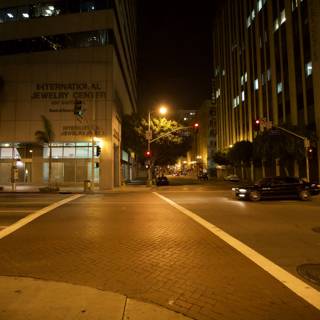 Nighttime Drive in the Urban Metropolis