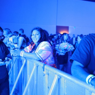 Smiling Fan at Wobbleland 2026 Concert Barrier