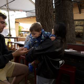 A Cozy Family Moment in Sonoma