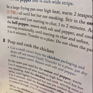 Cooking up some chicken with this recipe book