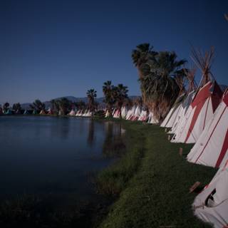 Teepees by the Lake