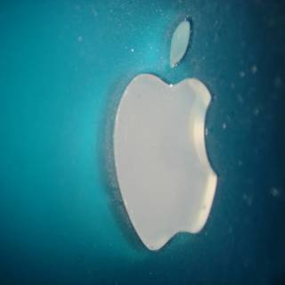 Apple Logo against Turquoise Waters