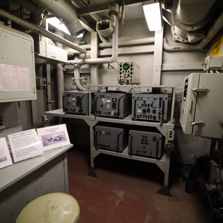 Communications Equipment Room Aboard USS Hornet Aircraft Carrier