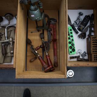 Table Drawer Full of Tools