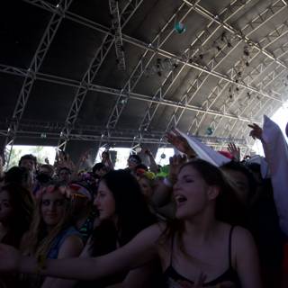 Urban crowd at Coachella Music Festival