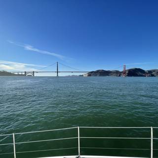Golden Gate Bridge from the Bow of a Boat
