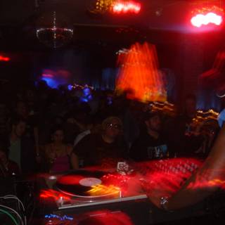 Nightclub Deejay Entertains Crowd