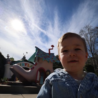 Young Child's Selfie at Fantasyland Theme Park