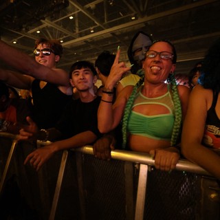 Ecstatic Fans Packed Against Barrier at Wobbleland