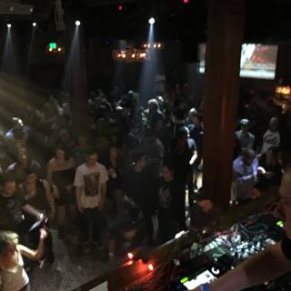 DJ Lights up the Night in LA Nightclub