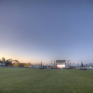 Coachella Main Stage at Sunset