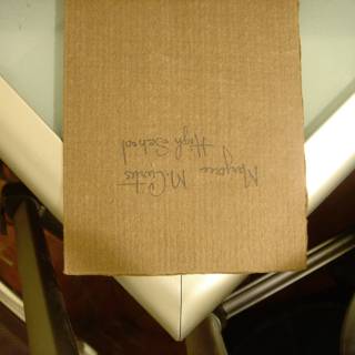 Handwritten Document in Cardboard Box
