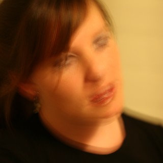 Motion Blur Portrait of Penelope in Warm Light
