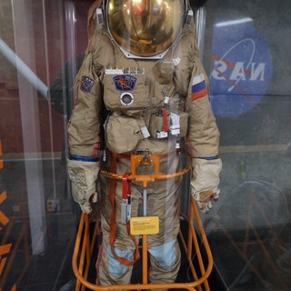 Russian EVA Spacesuit Display at Space Museum