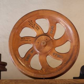 The Red and Black Wooden Wheel