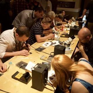 Electronics Enthusiasts at DEFCON Convention