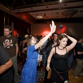 Energetic Dance Floor Celebration at Indoor Party