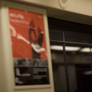 Railway Advertisement on Sliding Train Door