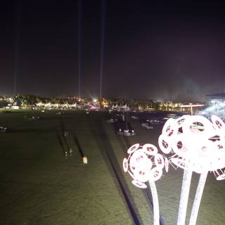 Field of Lights and flowers