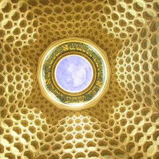 Golden Fractal Patterns in the Museum's Dome