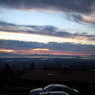 Sunset Over San Francisco Bay from Oakland Hills