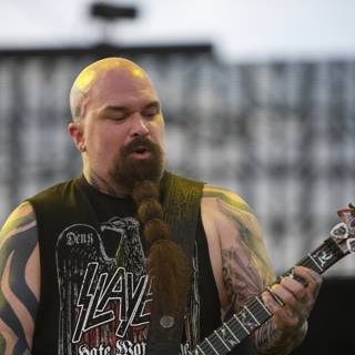 Kerry King Rocking the Big Four Festival