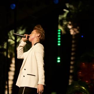 Solo Performance in White Jacket