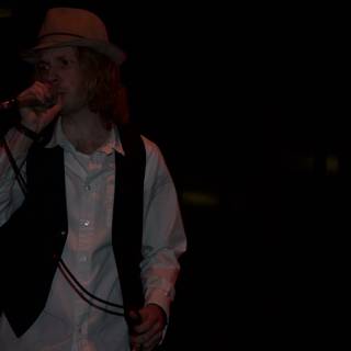 Beck in His Fedora and Vest